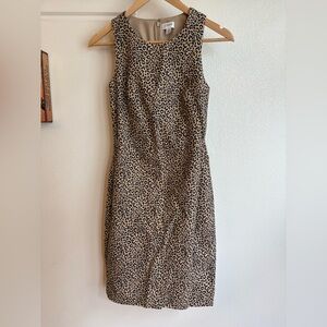 J. Crew Leopard Print Sleeveless Dress